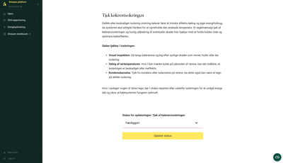 Statusside – alle anbefalinger